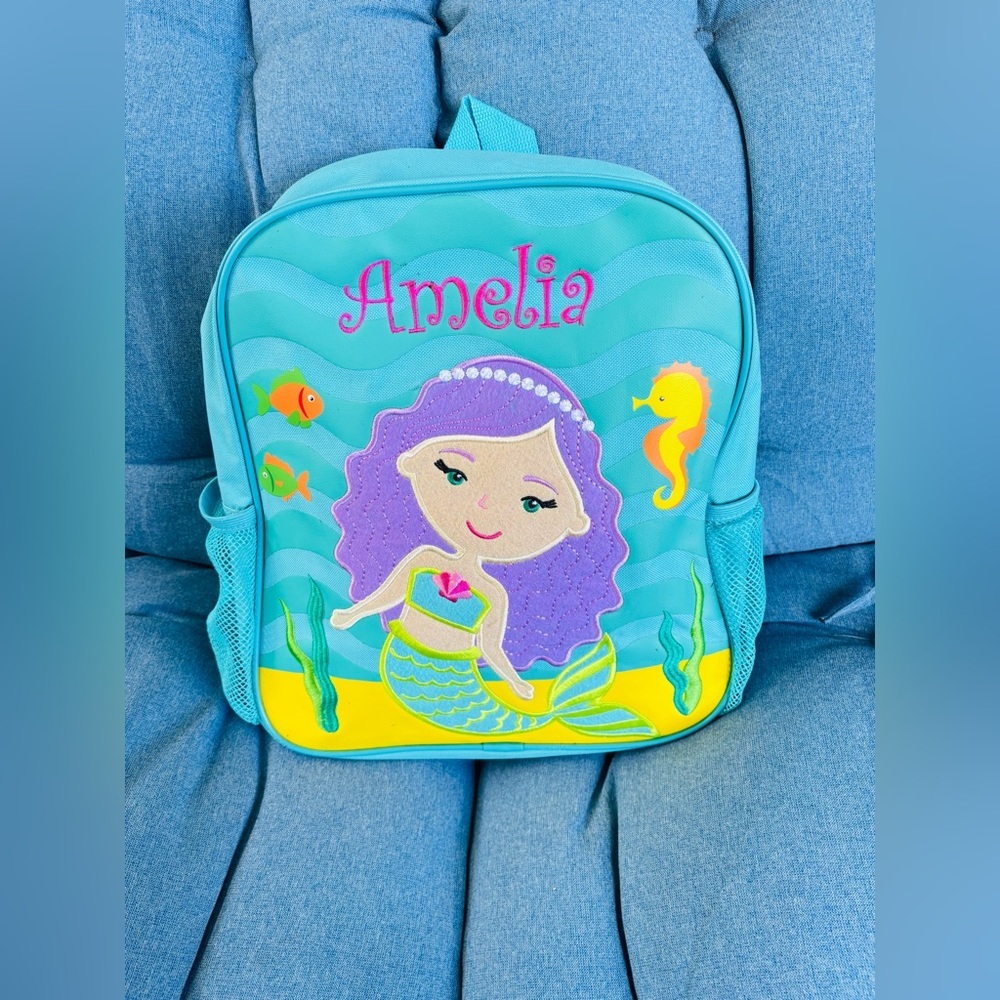 Personal creations backpack just my style mermaid backpack with the name Amelia
